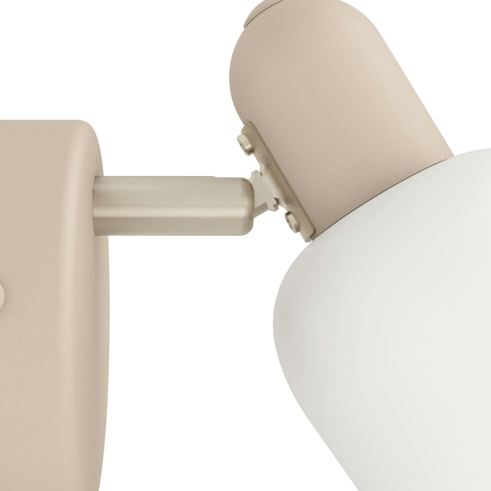 image 1 of EGLO Corato Sandy Steel/Glass Adjustable Single Spotlight