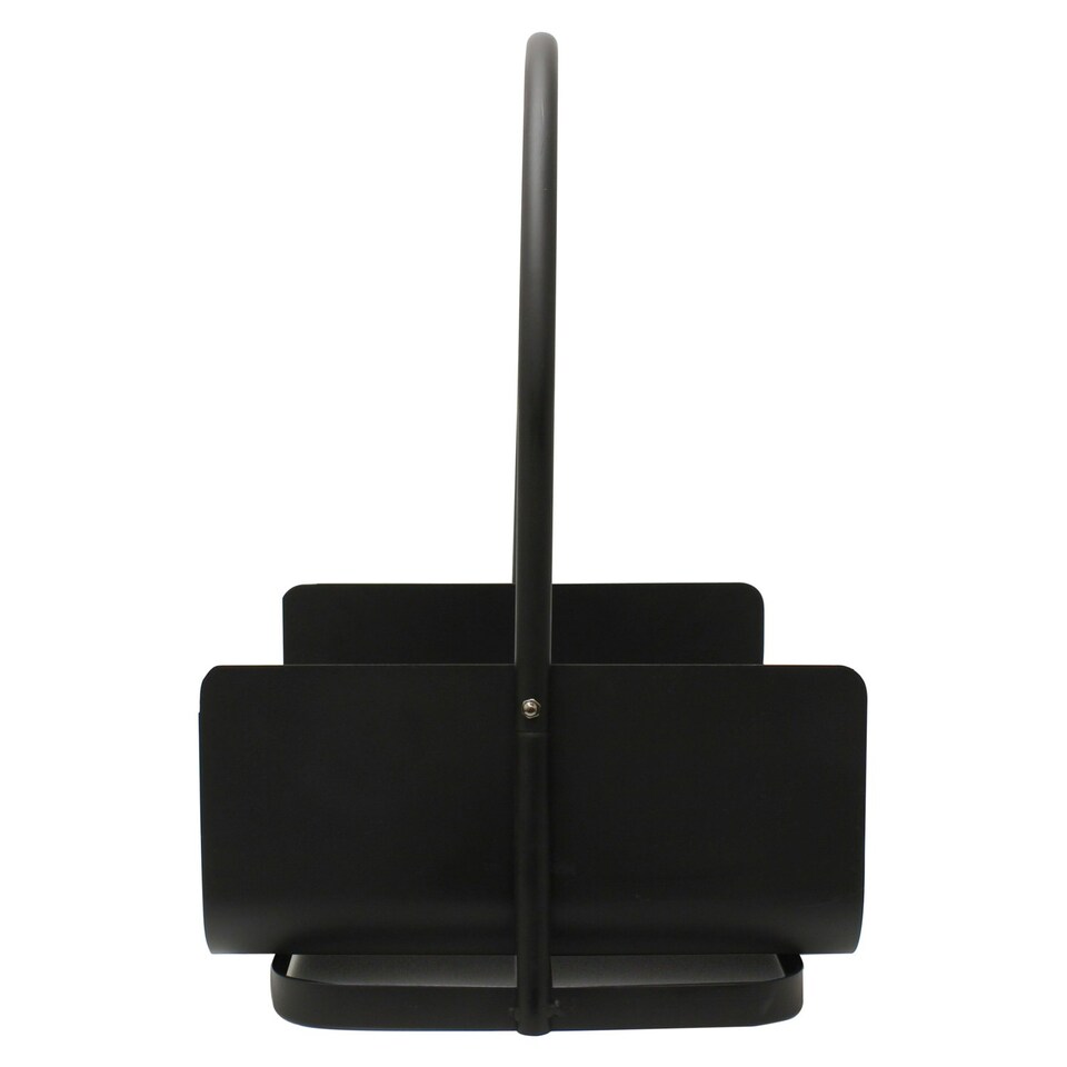 image 1 of JVL Steel Conway Fire Companion Black Log Holder - Black