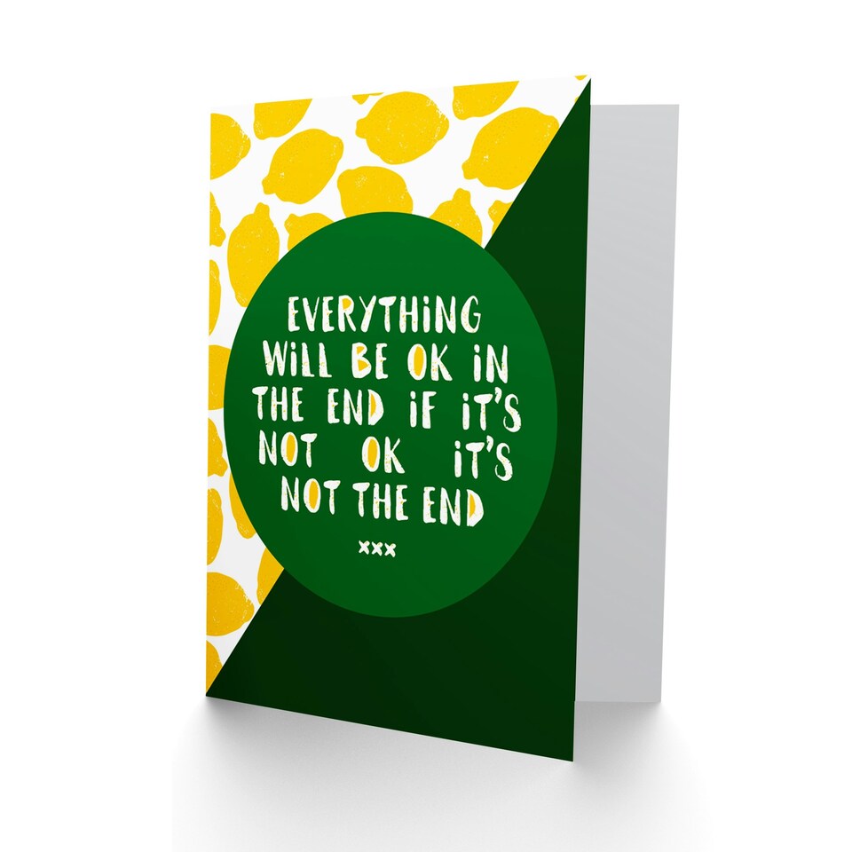 image 1 of Lemons Support Joke Friendship Card