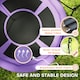image 3 of AIYAPLAY Nest Swing Set, 100 cm Saucer Tree Swing Set for Kids, Purple