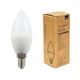 image 1 of ValueLights 2 Pack E14 White Plastic Candle LED 4W Cool White 6500K 400lm Light Bulb
