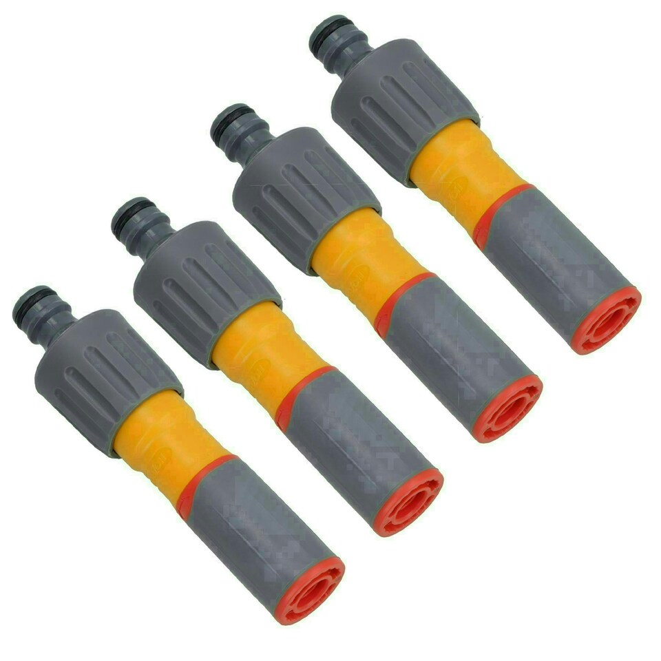image 1 of Garden Hose Adjustable Twist Spray Nozzle Water Jet / Fine Water Gun Spraying 4pc