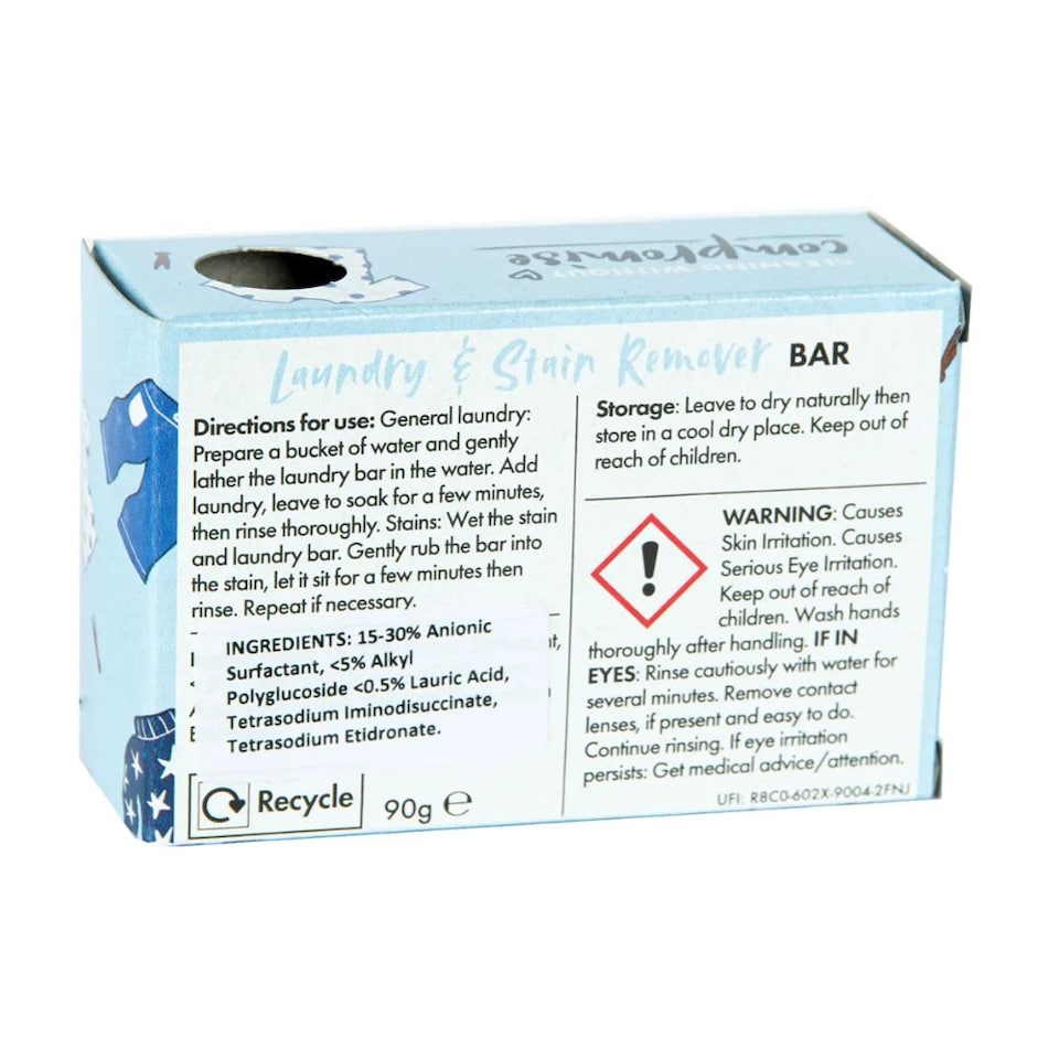 image 1 of Bio-D Laundry and Stain Remover Bar 90g