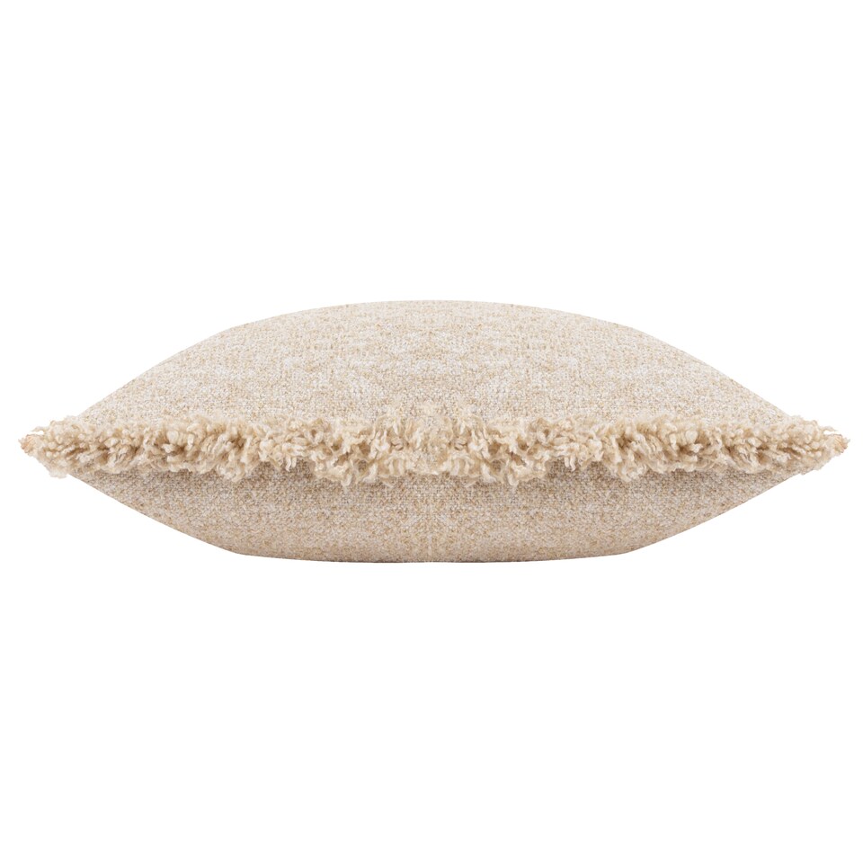 image 1 of Yard Doze Woven Fringed Cushion, Natural, 40 x 60cm