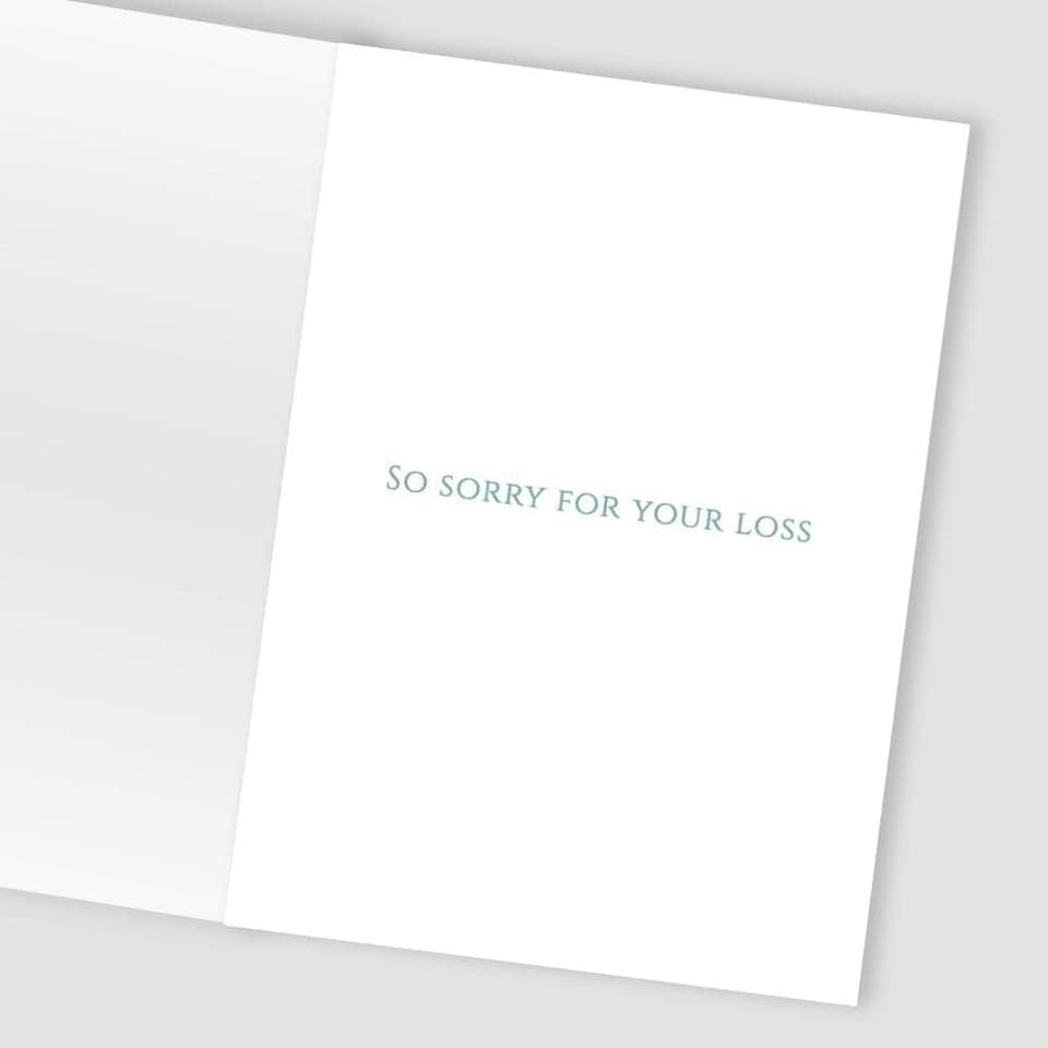 image 1 of With Deepest Sympathy Thinking Of You Simple Sympathy Card