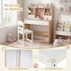 image 6 of COSTWAY Wooden Kids Study Desk and Chair Set