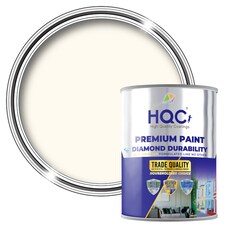 HQC Satin Paint - Smooth, Durable Satin Finish For Walls & Ceilings - Satin White - 1L