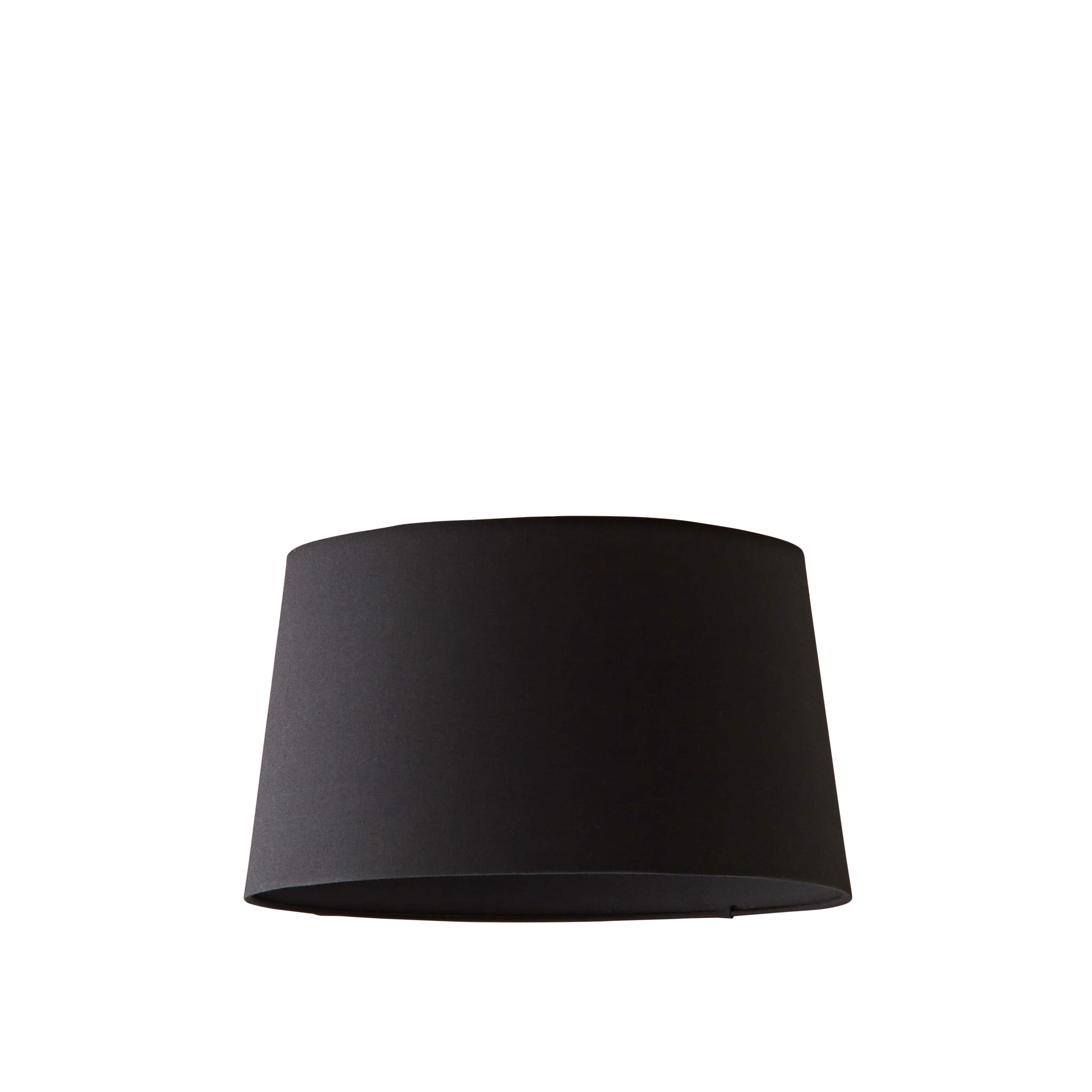 ValueLights Aspen Black Tapered Easy Fit Pendant Lamp Shade | Size: Medium