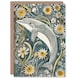 image 1 of Daisy Wildflowers Quirky Floral Dolphin Him Her Birthday Card