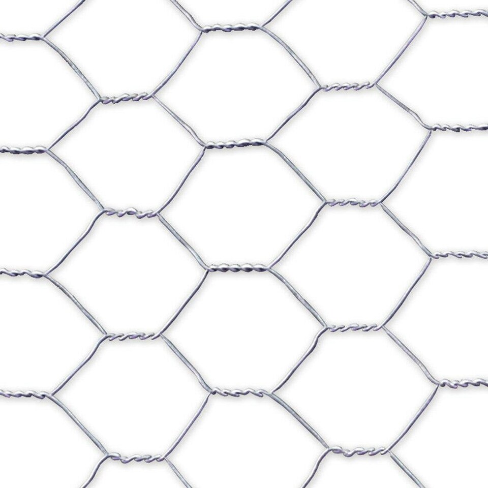 image 1 of True Products Galvanised Chicken Wire Netting - Rabbit Poultry Pet Garden Fence 25mm Mesh - 0.6m x 10m
