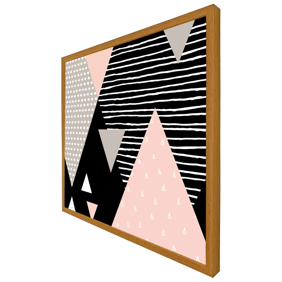 image 1 of Triangle geometrics (Picutre Frame) White | M