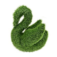 True Products Artificial Grass Topiary Swan Indoor Outdoor Garden Lawn Event Office Wedding Decor