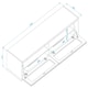 image 3 of Horizon reversible TV-Stand Black/Light Oak/Walnut Black | BLACK/LIGHT OAK/WALNUT