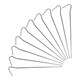 image 1 of Redwood Galvanised Steel Tent Pegs - 17cm - Silver - Pack of 10 | Silver | Silver