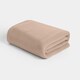image 1 of OHS Teddy Fleece Soft Warm Plush Cosy Plain Dyed Throw Over Bed Blanket, 125x150cm Brown | Mocha