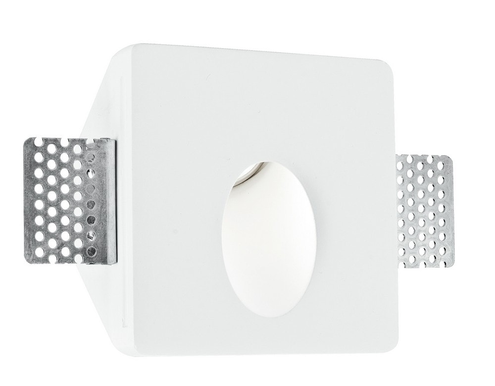 Netlighting ARIEL Recessed Wall Light White 10x10x5cm | Size: 10 x 10 x 5 cm