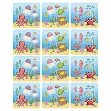 Assorted Mini Sealife Jigsaw Puzzles - Pack of 12