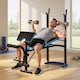image 8 of HOMCOM Adjustable Weight Bench with Leg Developer Barbell Rack for Home Gym