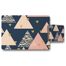 Triangle Pattern (Placemat & Coaster Set)
