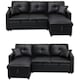 image 6 of Milano 3 Seater L Shape Pullout Sofa Bed with Deep Storage Compartment & Reversible Chaise Cream | Beige