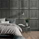 image 3 of Belgravia Amara Wood Panel Vinyl Textured Wallpaper - Silver/Gunmetal Grey - 10m x 53cm Silver