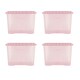 image 1 of Wham Crystal 4 x 80L Stackable Plastic Storage Boxes with Lids