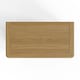 image 4 of Faire Ottoman Blanket Box in Putty with Oak Top Cream