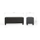 image 6 of Verona Ottoman Storage Bench | Black | Black