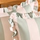 image 3 of OHS 2 x Stripe Garden Cushion Covers Outdoor Water Resistant | Multi | Sage/Cream
