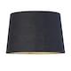 image 4 of Set of 2 Tripod - Chrome Lamps with Black & Gold Fabric Shade Chrome | Black