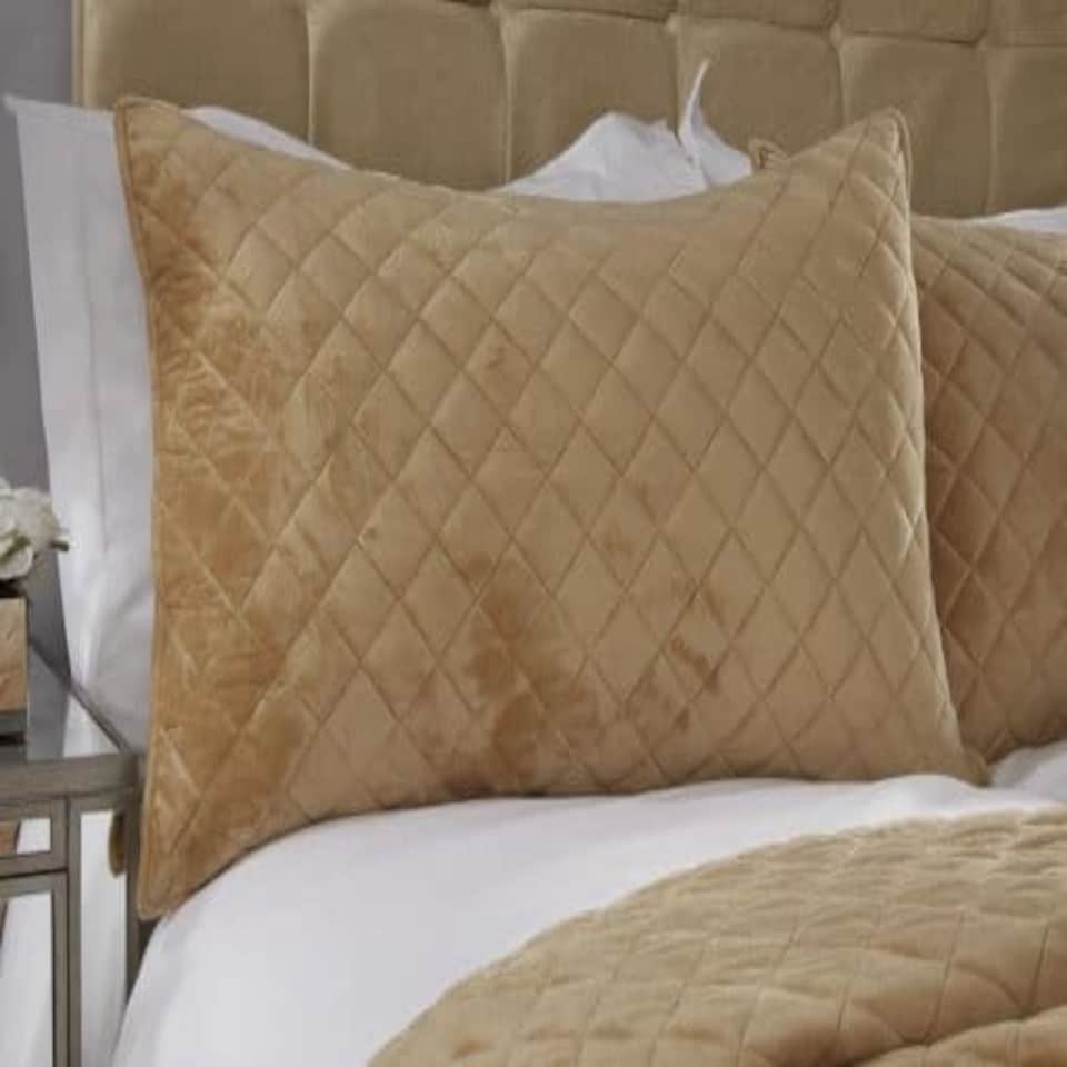 image 1 of Banbury Bedspread Ochre Yellow | Yellow