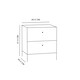 image 4 of Moondust Snowy Oak Kalamos 2 Drawer Bedside Cabinet