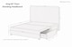 image 5 of Sloomy Manhattan Silver Plush Divan Bed Base 4 Drawers With 54 Inch Floor Standing Headboard | Silver | Silver | King | 1