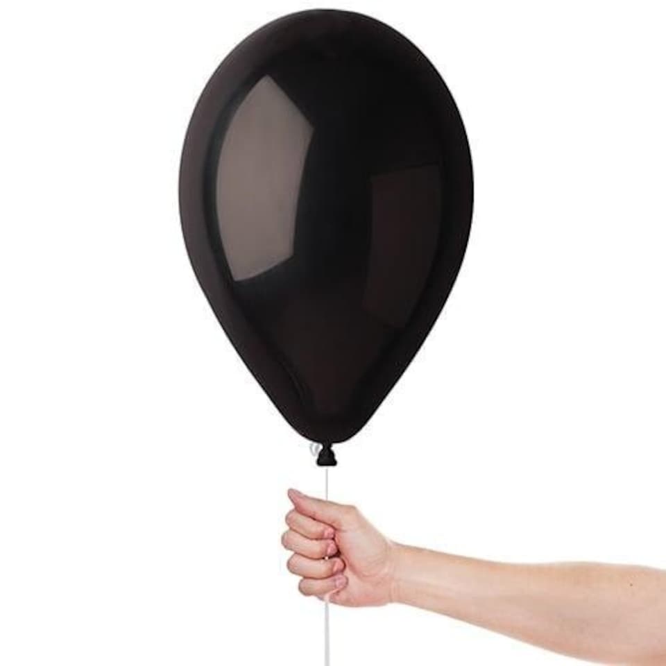 image 1 of Black Bio Latex Balloons 33cm / 13 in - Pack of 10