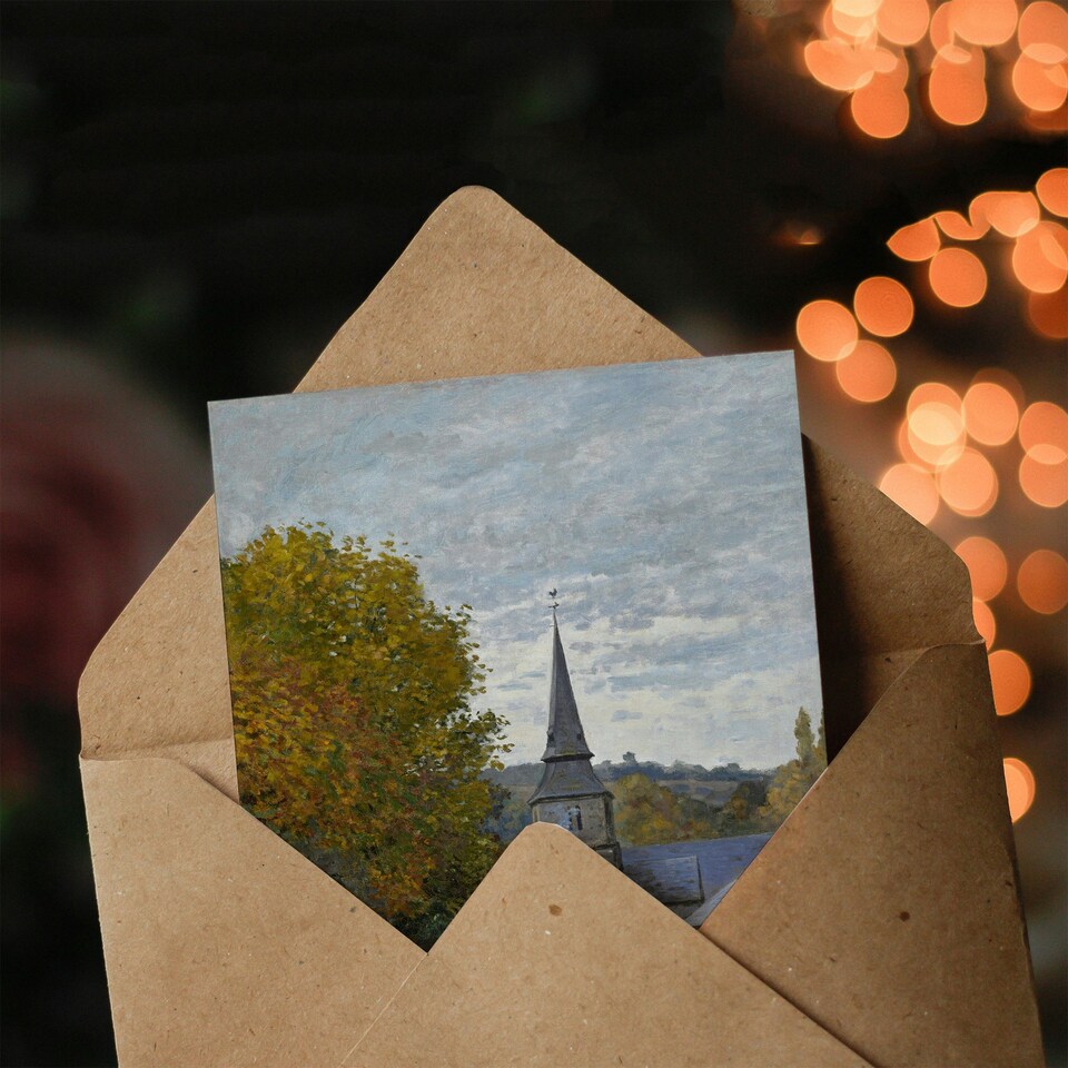 image 1 of Claude Monet Art Card Street in Sainte Adresse France