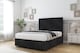 image 2 of Sloomy Kingsley Black Naples Divan Bed With Mattress 4 Drawers With 26" Strutted Headboard & 12" Matching Footboard 4'6 Double | Black | Black | Double | 1