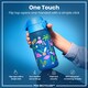 image 3 of Leak Proof Kids Water Bottle, BPA Free, 350ml (12oz) | Blue | Flamingos | One Size