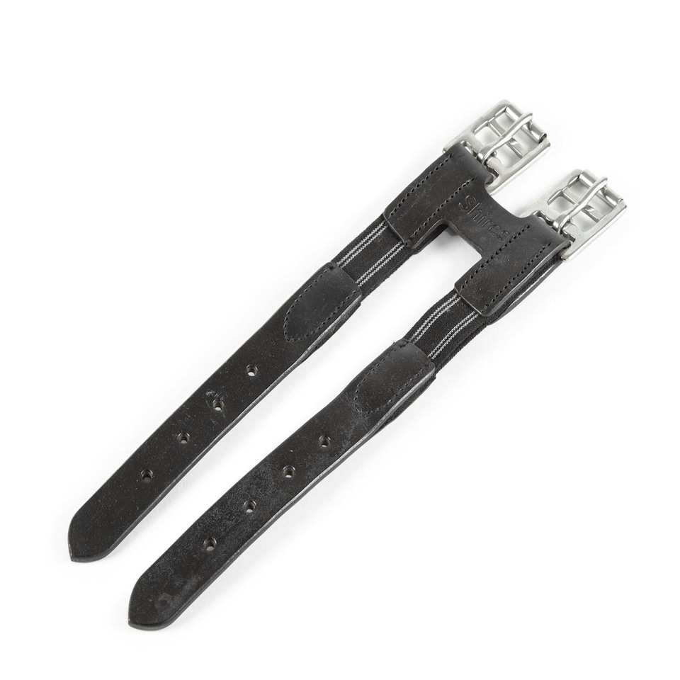 image 1 of Shires Blenheim Girth Extension With Elastic Black | Size: One Size
Colour: Black