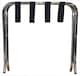 image 4 of Harbour Housewares Folding Metal Luggage Rack - Chrome | Silver | Chrome
