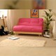 image 2 of 4ft Small Double Futon Mattress And Base Set in Pink