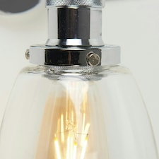 ValueLights Ezrah Silver Indoor Wall Lantern
