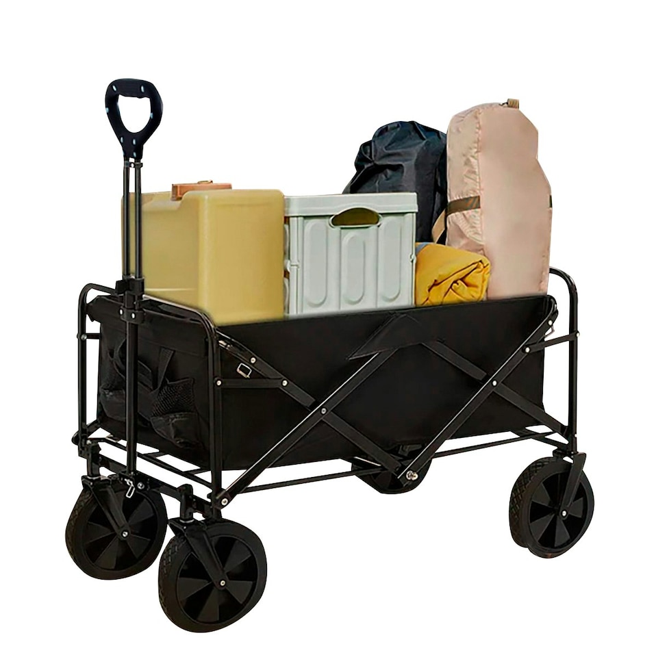 image 1 of Neo Foldable Collapsible Garden Festival Cart - Black
