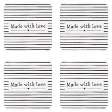 Made With Love Set of 4 Coasters