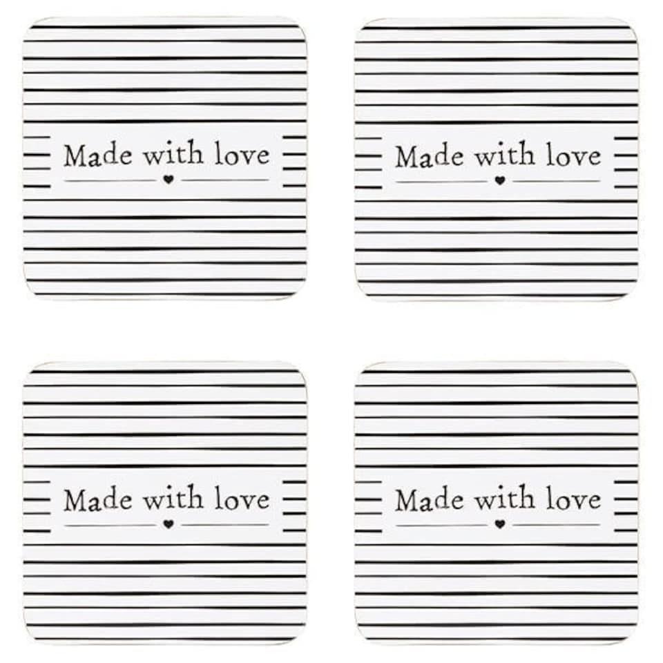 Made With Love Set of 4 Coasters