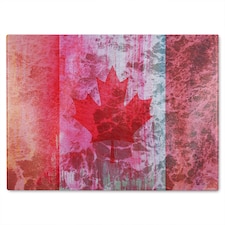 Canada Flag Glass Chopping Board | Multi