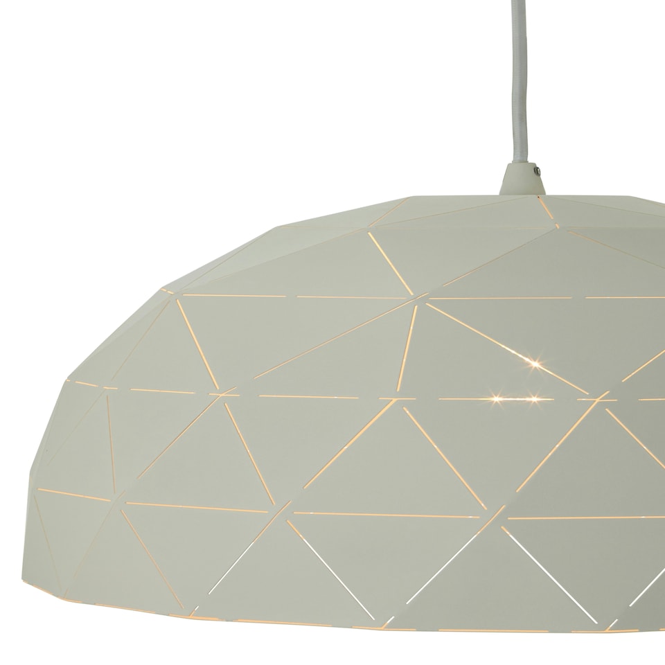 image 1 of Interiors by Premier Small White Dome Pendant Light