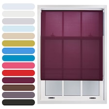 135cm Wide Daylight Roller Blind 165cm Drop | Purple | Aubergine