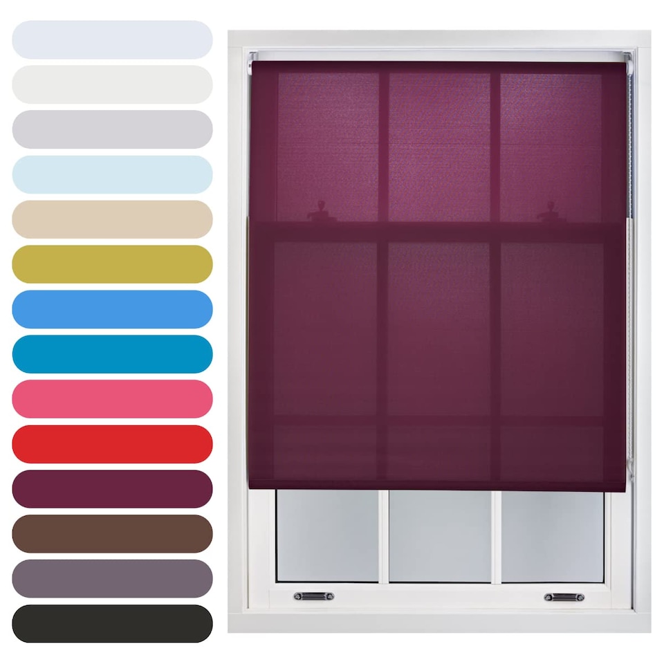 image 1 of 135cm Wide Daylight Roller Blind 165cm Drop | Purple | Aubergine