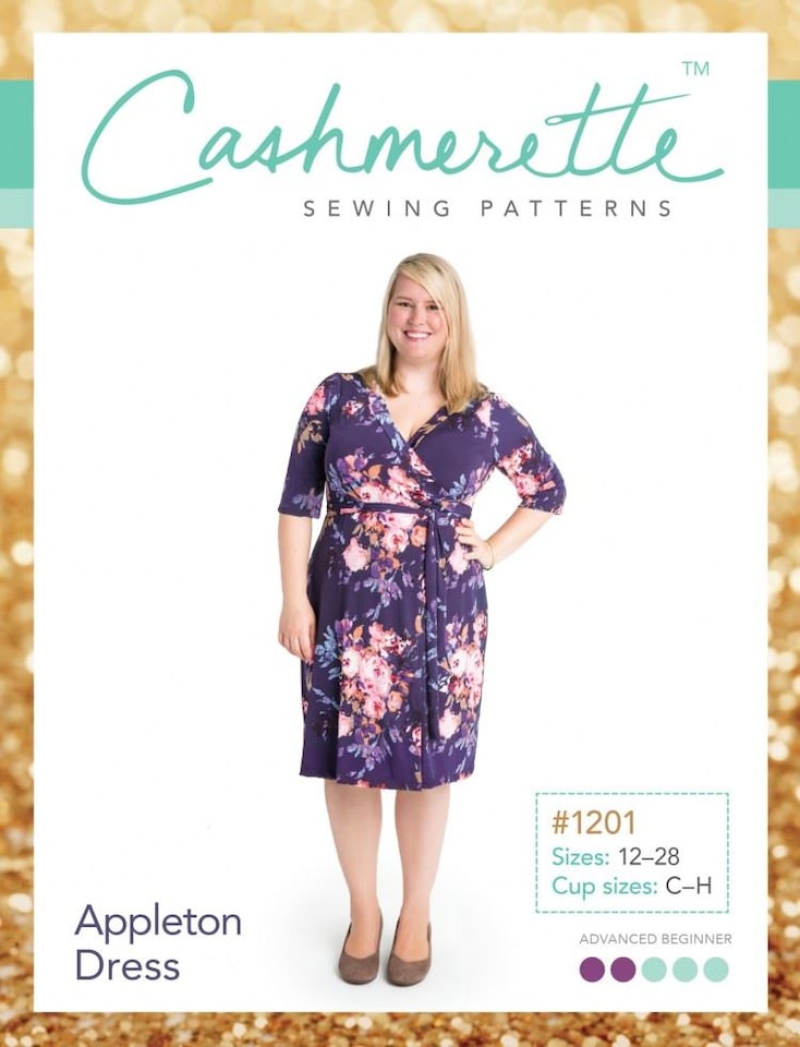 image 1 of Cashmerette Appleton Dress Paper Sewing Pattern – Women’s Dress, UK Sizes 12–28 (Uk 16–32), Easy
