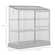 image 3 of Outsunny 4x2ft 3-Tier Greenhouse Outdoor Plant Grow Aluminium Frame w Roof Door